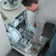 Loading dishwasher