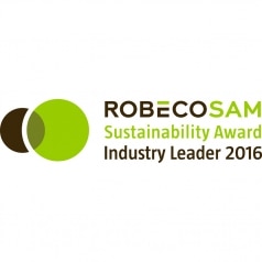 RobecoSAM Sustainability Award Industry Leader 2016