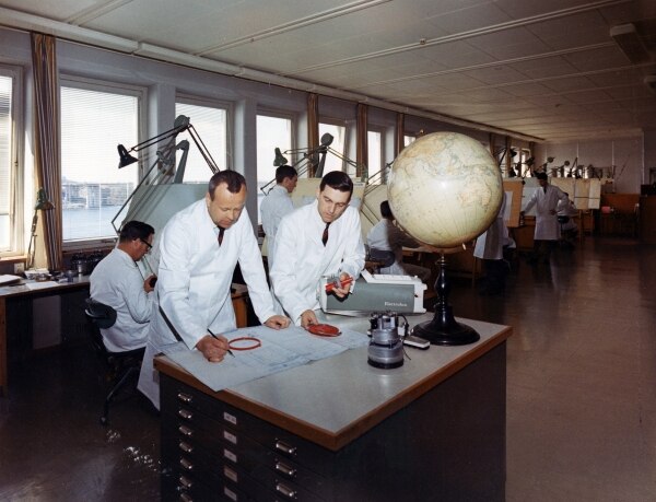 The drawing office's department for vacuum cleaners at Electrolux
