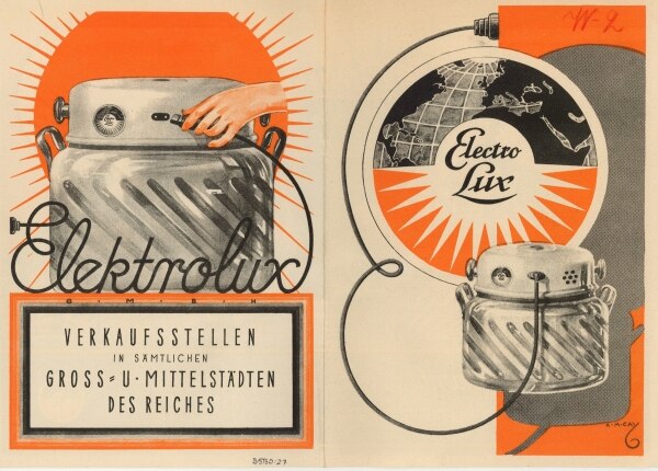 Reklam för tidig tvättmaskin från Electrolux