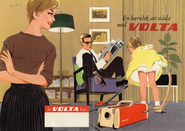 Swedish ad brochure for the model U125 vacuum from 1958