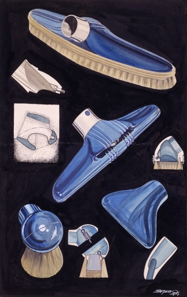 Drawings by the industrial designer Sixten Sason - vacuum cleaner nozzles