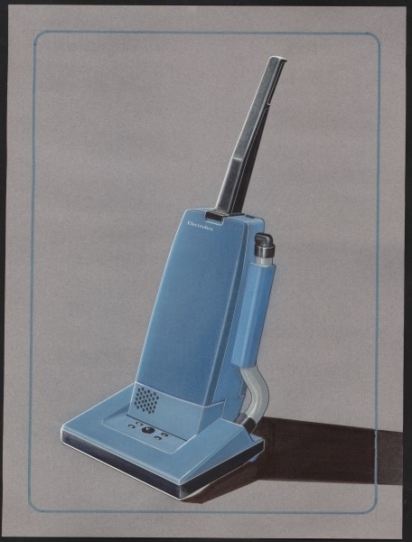 Vacuum cleaner "Uprights" by Olge design done in gouache and crayon