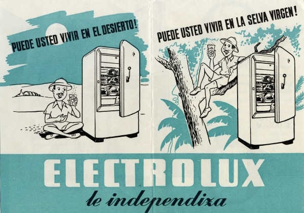 Refrigerator ad brochure from Argentina