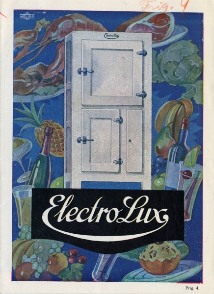 Refrigerator ad brochure from Spain