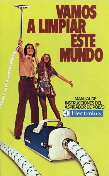 Vacuum cleaner ad brochure from Brazil