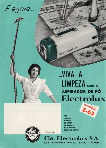 Vacuum cleaner ad brochure from Brazil