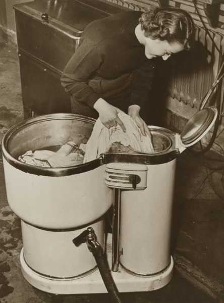 The first washing machine from Electrolux for private households, W20. Called "the Floating wing", and manufactured 1951-57 at the factory in Gothenburg (Bohus)