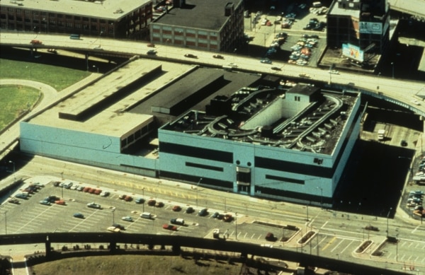 Aerial view of The White-Westinghouse factory in Cincinnati, Ohio