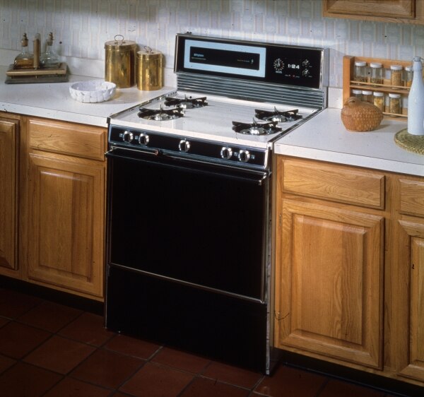 Gas hob with stove from White-Westinghouse