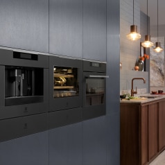 Electrolux appliances including SteamPro oven in matt black