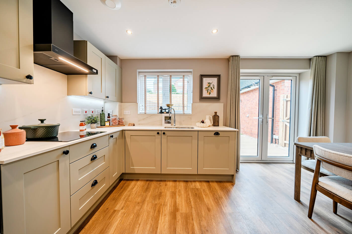 The fully fitted Symphony kitchen at The Barford